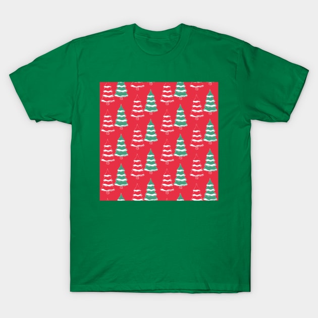 Christmas fir trees T-Shirt by katerinamk